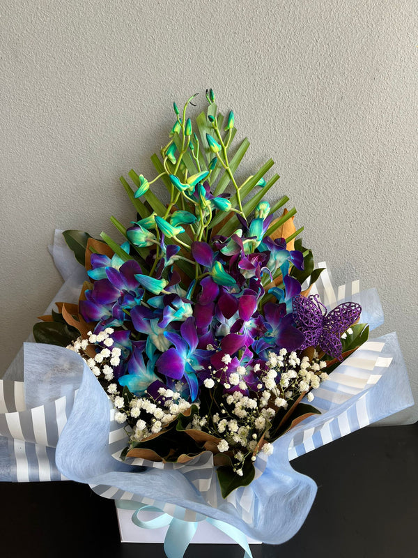 Blue Orchid Arrangement