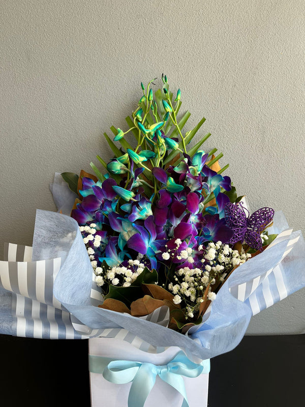 Blue Orchid Arrangement