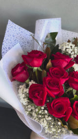 12 Red Roses Bouquet